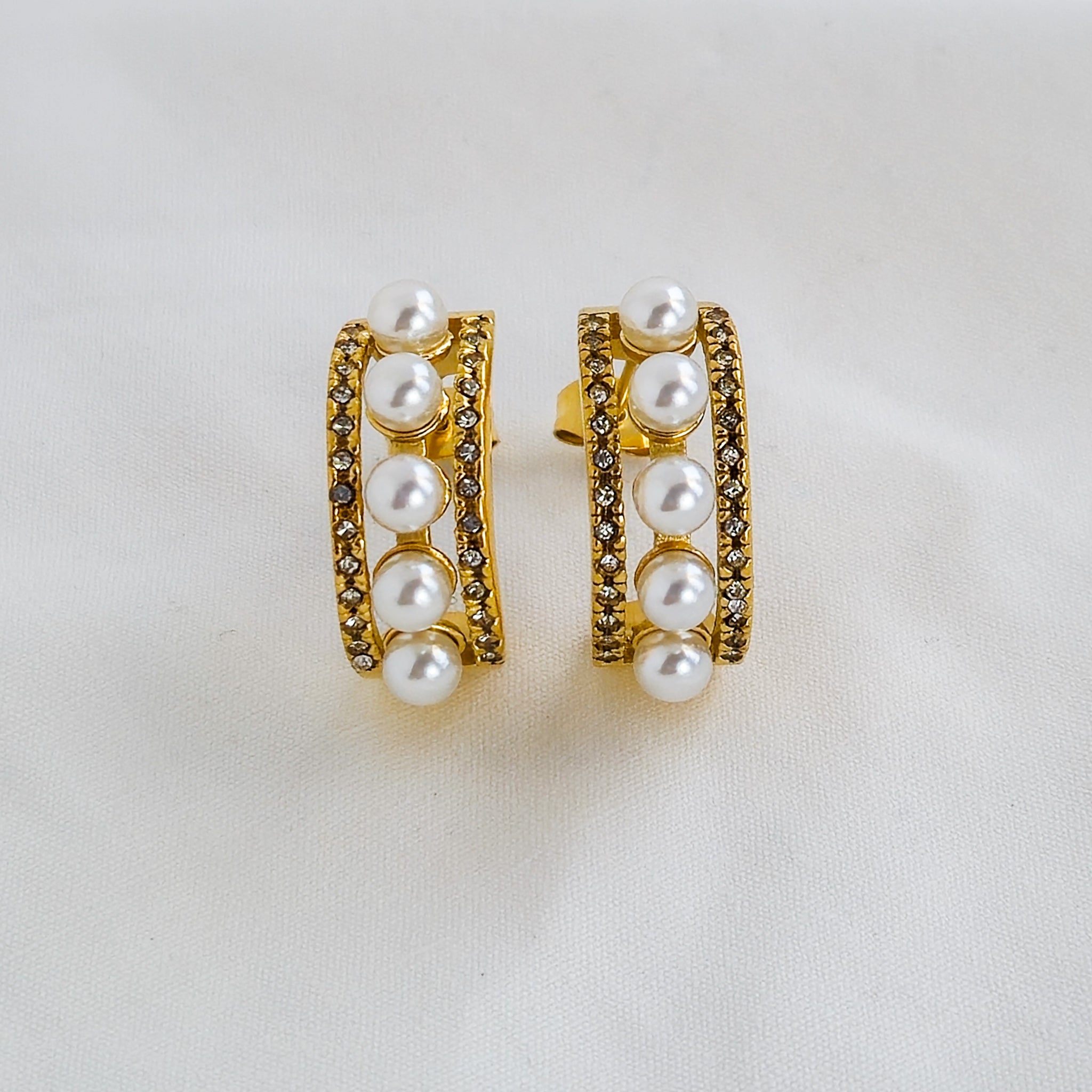 Pearl Zircon Ohrringe