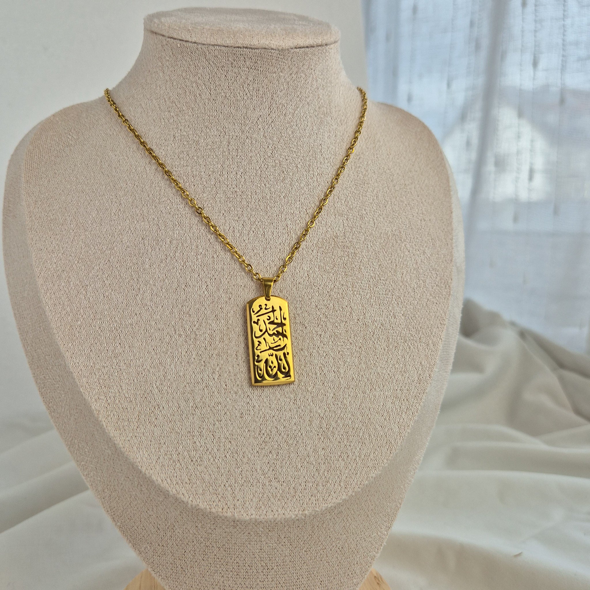Alhamdulillah necklace -waterproof, 18k PVD-plated, tarnish free