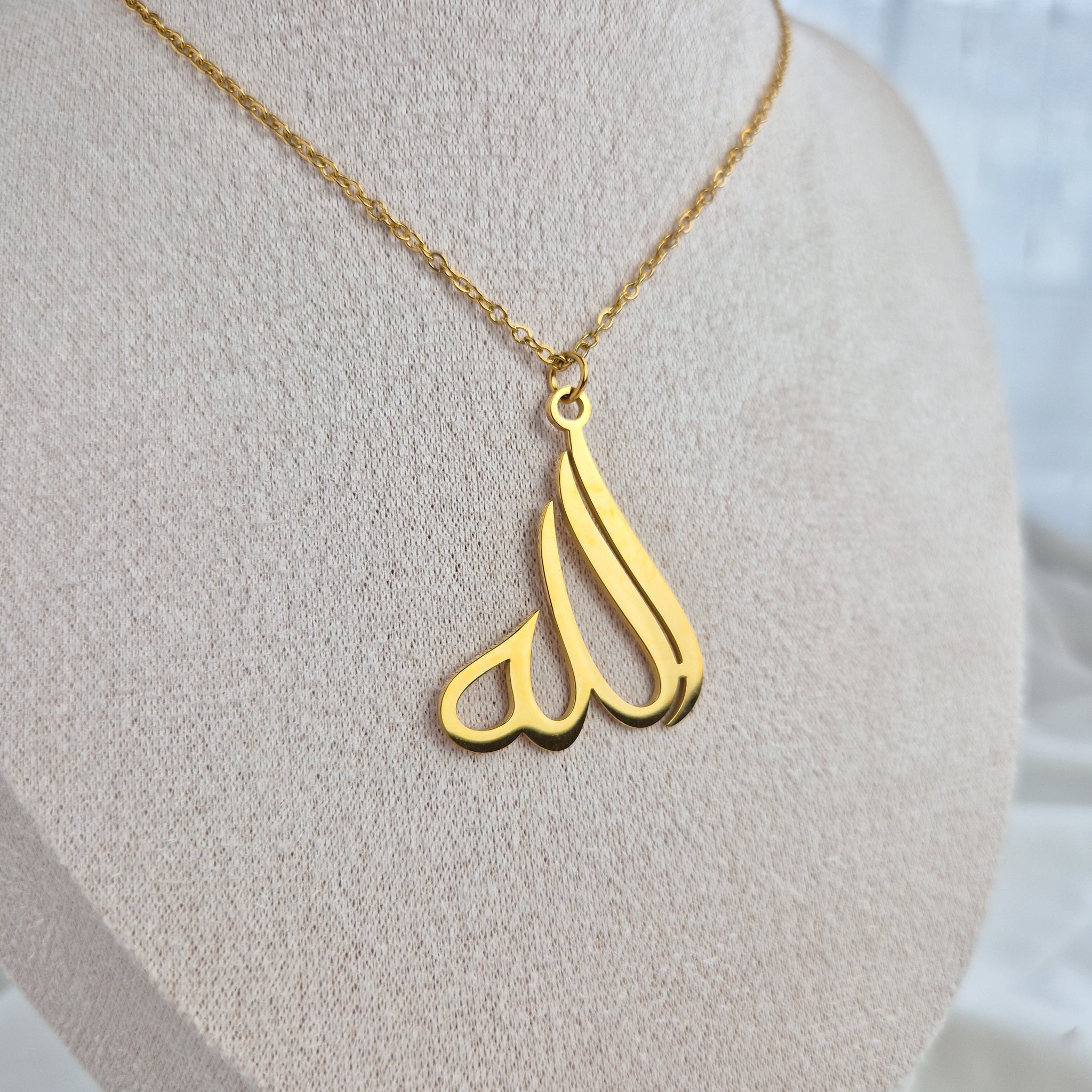 Allah necklace -waterproof, 18k PVD-plated, tarnish free