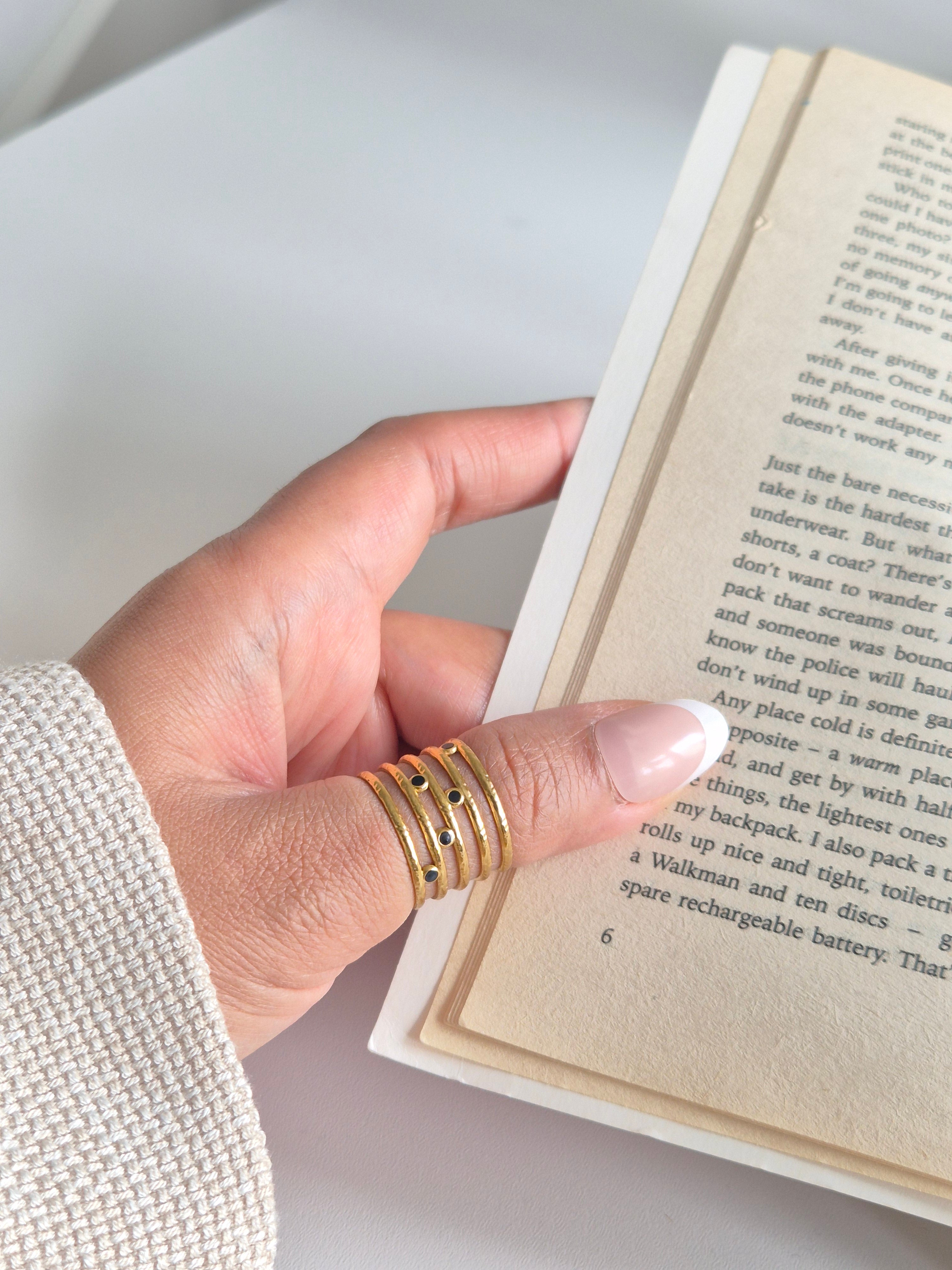 Black Stone Ring