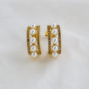 Pearl Zircon Earrings