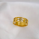 Zircon Clover Ring