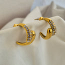 Droplet earrings -waterproof, 18k PVD-plated, tarnish free