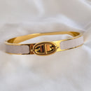 DD bangle -waterproof, 18k PVD-plated, tarnish free