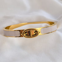DD bangle -waterproof, 18k PVD-plated, tarnish free