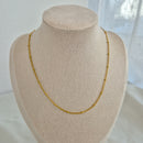 Bead chain necklace -waterproof, 18k PVD-plated, tarnish free