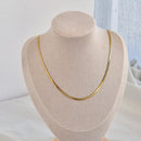 Flat chain necklace -waterproof, 18k PVD-plated, tarnish free