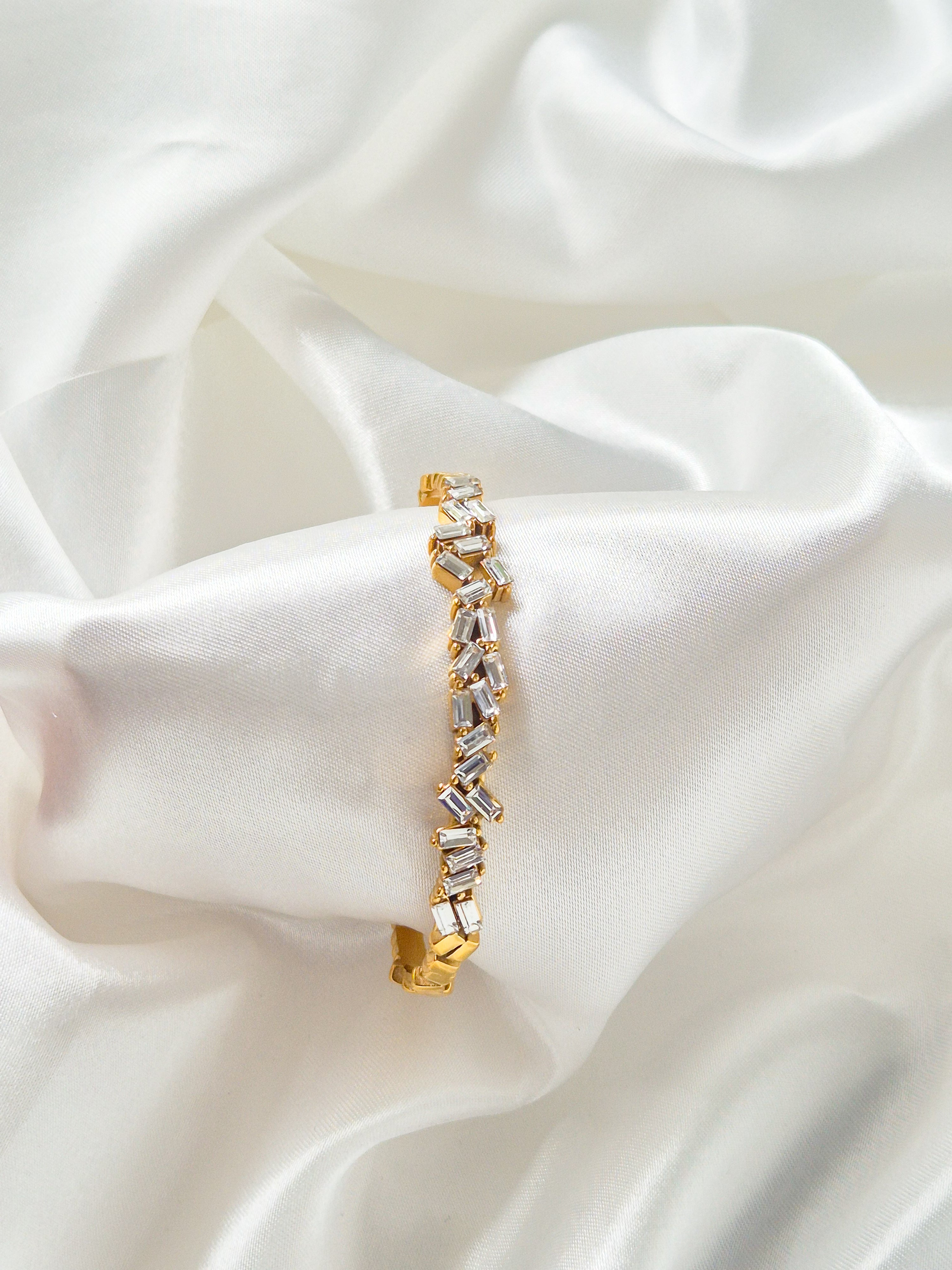 Crystal Gold Armreif