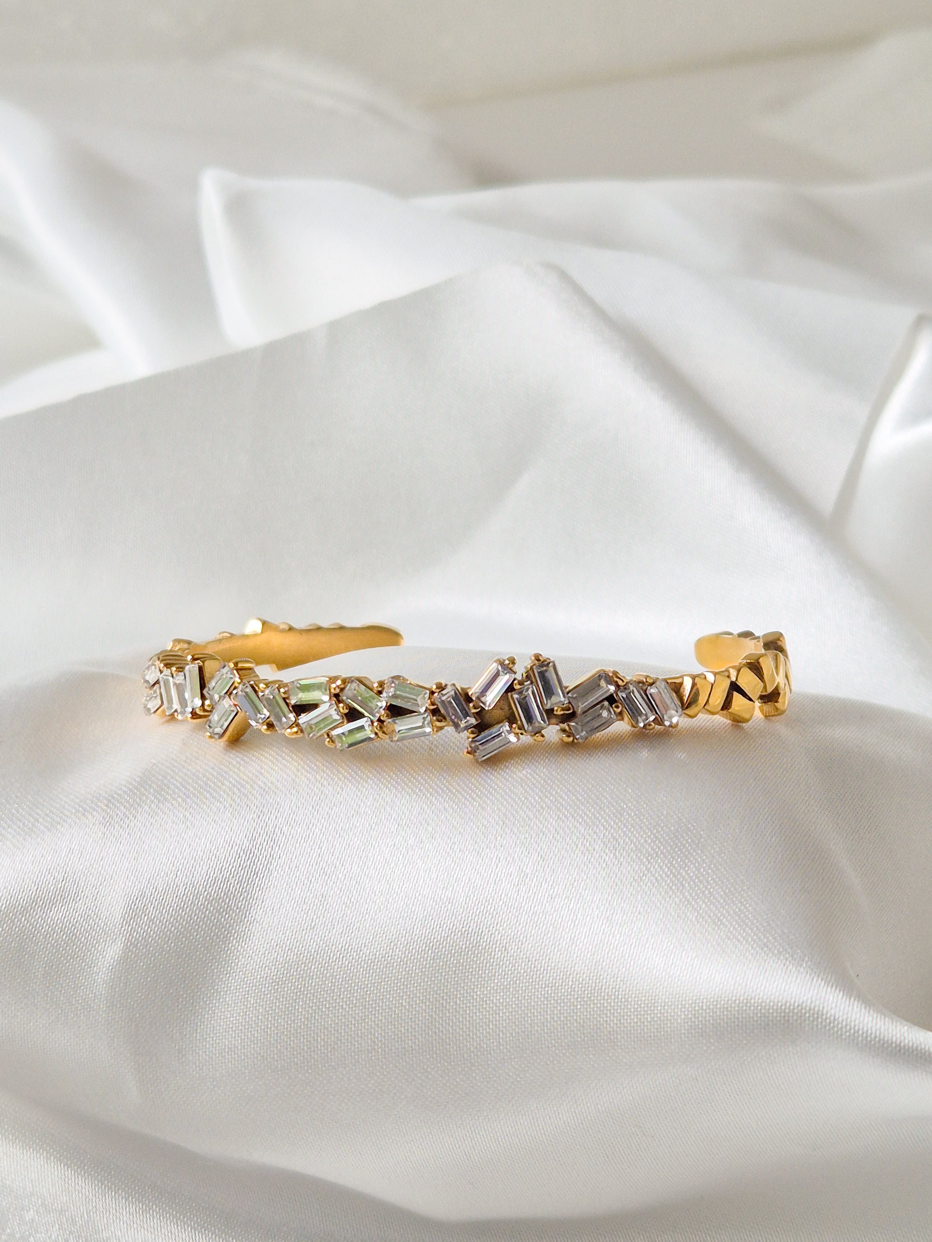 Crystal Gold Armreif