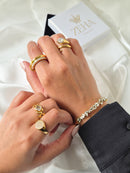 Crystal Gold Armreif