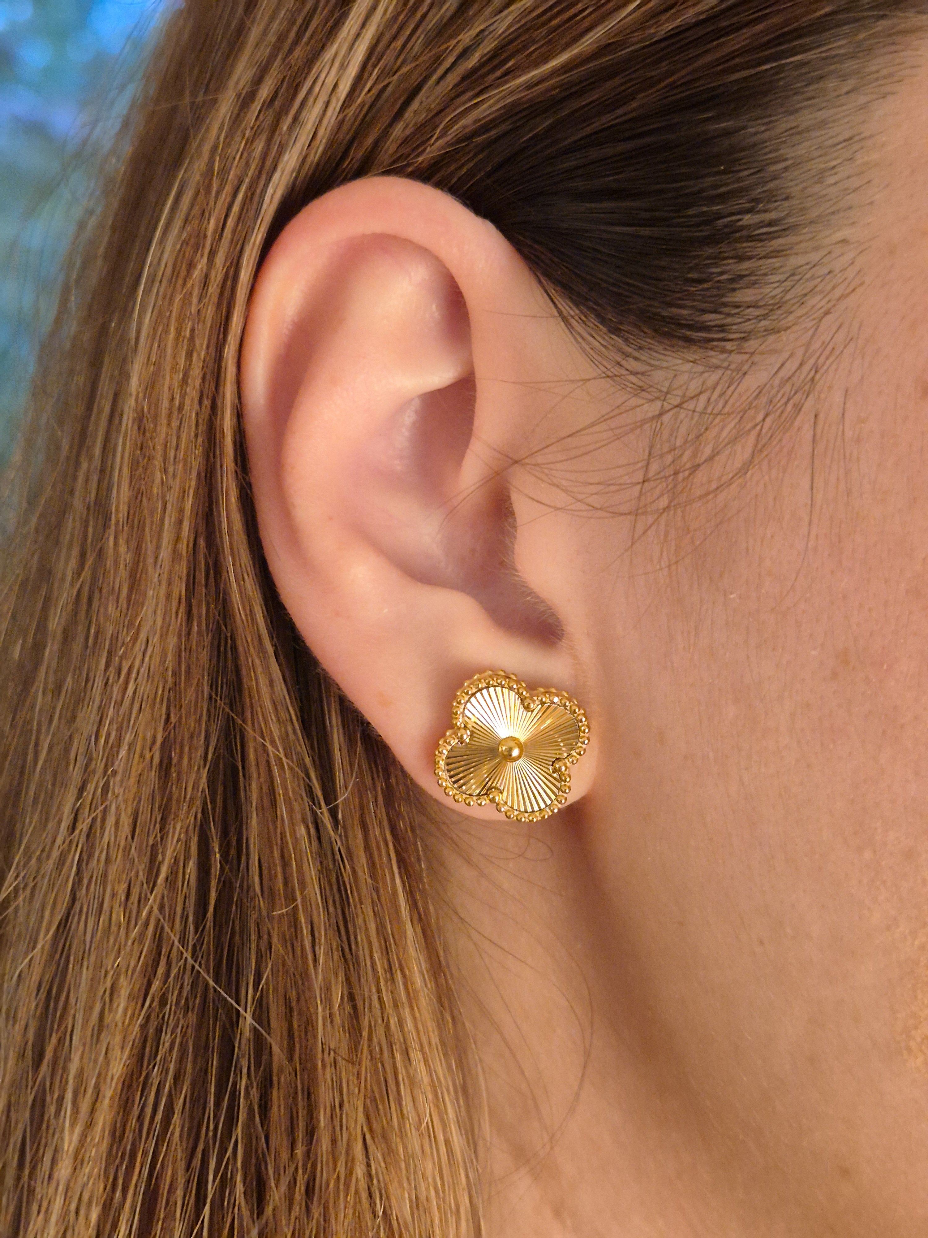 Gold Clover Ohrstecker