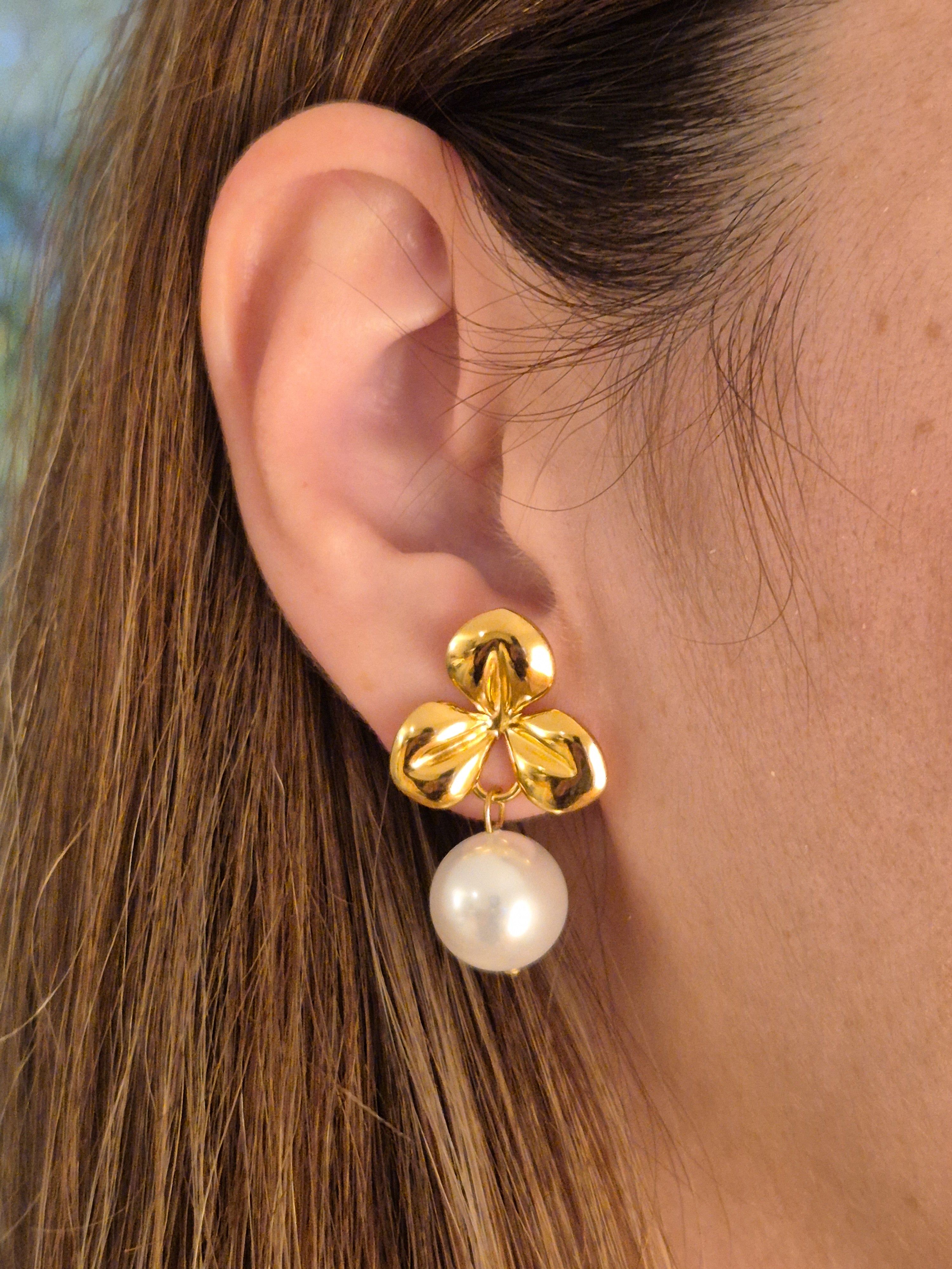 Flower Pearl Ohrringe