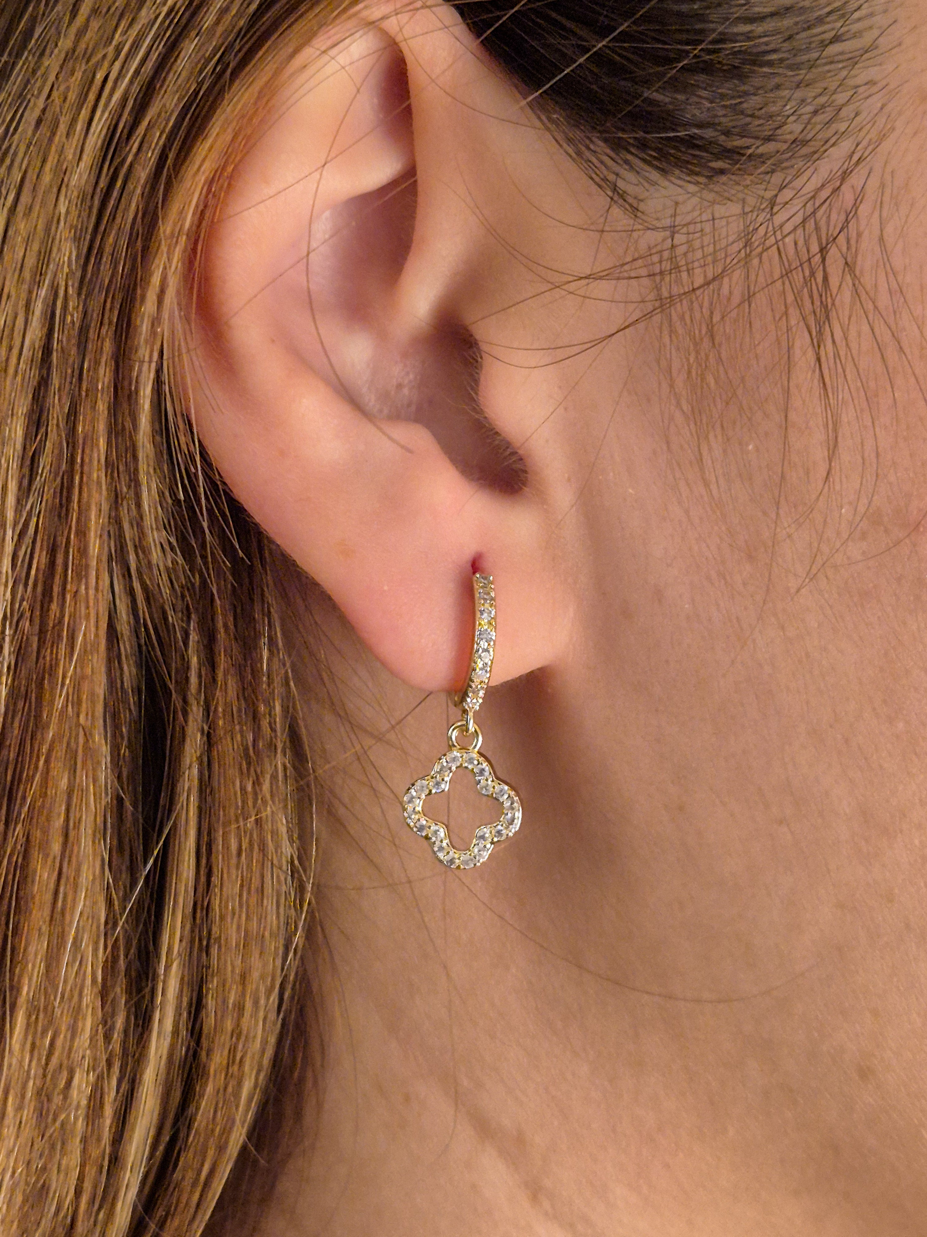 Zircon Clover Ohrringe