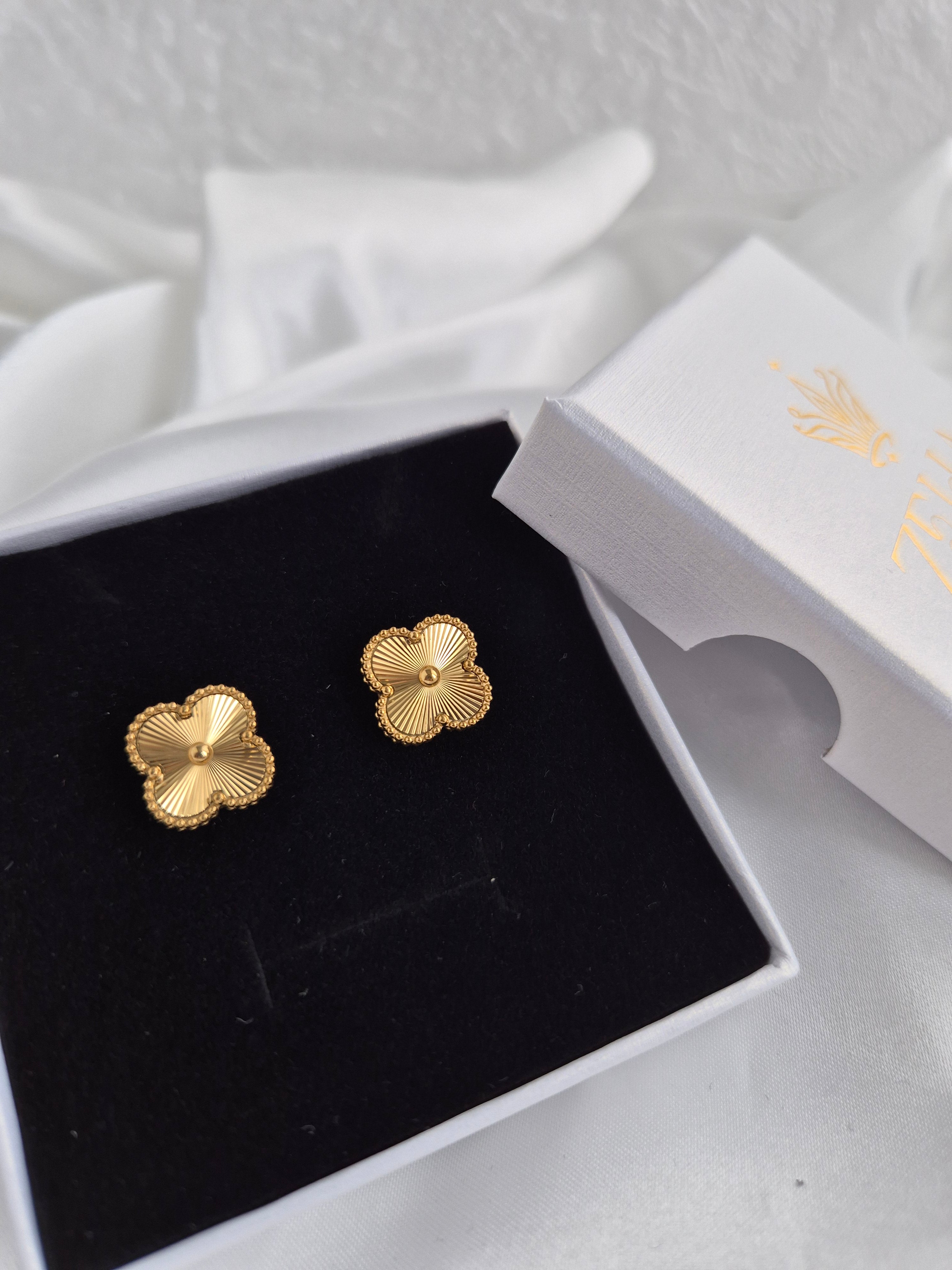 Gold Clover Ohrstecker