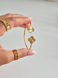 Gold Clover Armreif